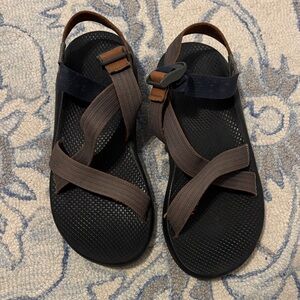 Chaco Men's Black and Brown Sandals